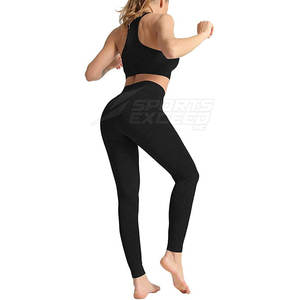 Conjunto de gimnasio, mallas ajustadas, conjuntos de Yoga de dos piezas para mujer, ropa deportiva atlética de alta elasticidad, conjunto de Yoga sin costuras - Product Image 3
