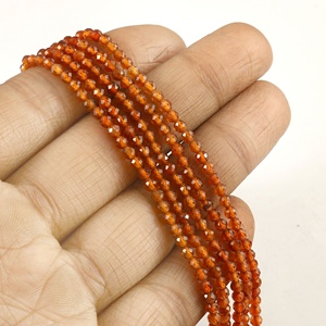 Perles de Citrine naturelle à facettes en forme de Rondelle de couleur foncée et profonde, bijoux en Citrine, perles en gros - Product Image 1