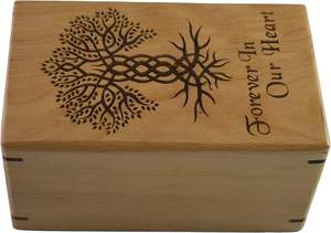 Tree of Life Rosewood Cremation <b>Urn</b> for Human Ashes Adult <b>Large</b> Keepsake <b>Urn</b> for Funeral <b>Urn</b> for Burial Pet <b>Urn</b> for Dogs & cat - Product Image 2