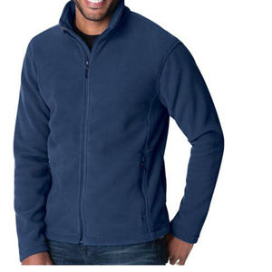 Vestes polaires pour hommes, vêtements d'extérieur chauds et confortables en coton polyester teint uni pour l'automne et l'hiver - Product Image 2