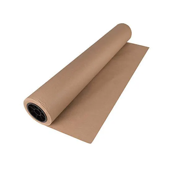 Rolo de papel Kraft feito sob medida de fábrica, papel para enrolar, rolo de papel marrom Kraft puro, disponível para venda com o melhor preço