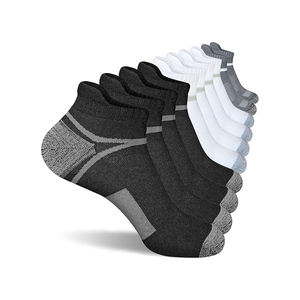 Chaussettes de sport à double couche, système de prévention des ampoules, coton, élasthanne, nylon pour réduire la friction lors de la course longue distance - Product Image 2