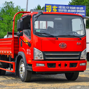 Nuevo Camión de Carga Ligero FAW Tiger VH 4x2 con Motor Diésel Yuchai de 130HP y 5 Toneladas, con Barandas Laterales para Construcción - Product Image 1