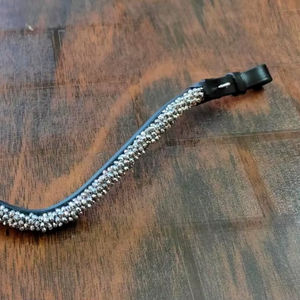 Ligero Super Sier Guanine Leather Brow Band Cómodo Negro Marrón Diseñador Estilo Ecuestre Montar Halter - Product Image 6