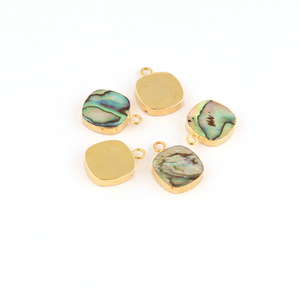 เปลือกหอยเป๋าฮื้อธรรมชาติ12มม. ขั้วต่อแบบชิ้นเดียวปลอกหุ้มด้วยไฟฟ้าทำด้วยมือ - Product Image 2