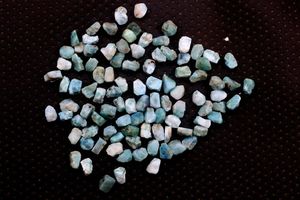 Larimar suelto en bruto, 25 piezas, 10-12 MM, piedra de Chakra de garganta azul Natural, cristales crudos raros para la fabricación de joyas - Product Image 4