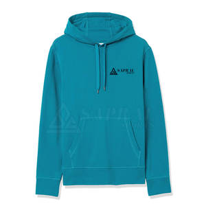 Sudadera con capucha de algodón personalizada al por mayor para hombre, ropa de calle informal a la moda con estampado, suéter de lana con cuello con capucha - Product Image 1