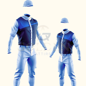 ชุดเบสบอลแบบกำหนดเอง OEM เสื้อเจอร์ซีย์ขายดี ปักโลโก้ด้วยเทคนิคซับลิเมชั่น สำหรับเบสบอล ซอฟต์บอล ไซส์พลัส พิมพ์ลาย - Product Image 1