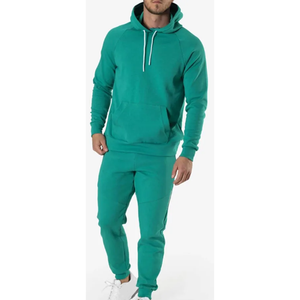 Unisex Casual High Quality <b>Hoodie</b> Sweatpants Set Custom Blank Cotton Fleece Jogging Suit for Men Solid Pattern <b>Maternity</b> Feature - Product Image 2
