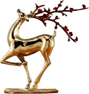 Escultura de estatuilla de personas de excelente calidad, centro de mesa de aluminio para decoración de oficina y hogar - Product Image 5