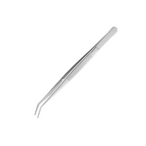 Pince à épiler professionnelle pour tissus de pansement pince à épiler dentaire coudée pince à épiler dentaire médicale en acier inoxydable allemand - Product Image 3