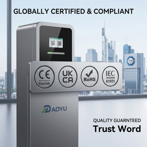 สถานีชาร์จรถยนต์ไฟฟ้าแบบสองหัวชาร์จ 7kW-22kW*2 รองรับ Type 2 Type 1 GBT OCPP พร้อมแอปพลิเคชันอัจฉริยะ สำหรับโครงการธุรกิจ ขายส่ง - Product Image 5