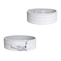 Ceinture de course professionnelle en cuir de veau naturel et caoutchouc, avec boucle à levier, épaisseur 10 mm, respirante et élastique, ajustable