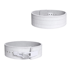 Custom Calf Skin Leather Weightlifting Lever Belt Hook Loop Closure 10mm Thick Breathable Adjustable Elasticity for Power - Product Image 5