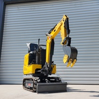 Excavator Mini Multifungsi dengan Aksesoris Auger, Ripper, Grapple, dan Bucket untuk Penggunaan Pertanian