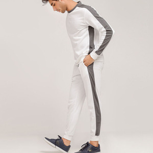 ชุดวอร์มผ้าฝ้ายพิมพ์ลายเองได้สำหรับผู้ชายชุดวอร์มผ้าเฟรนช์เทอร์รี่ - Product Image 4