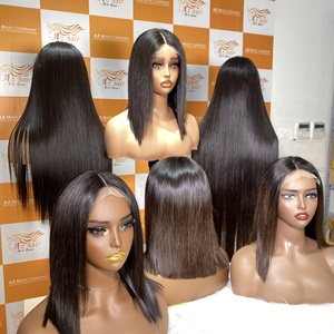 Customizable 150-200% Density <b>Top</b> Grade Premium Virgin Remy Straight Vietnamese Hair Wig Pre-Plucked Raw HD Frontal Italian Curl - Product Image 5