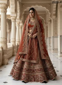 Designer Lehenga for Special Occasion ,Very well Detailed work and Peacock Crafted Embroidered work Perfect Bridal Lehenga Choli - Product Image 6