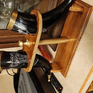 Cuerno de Búfalo Natural de Alta Calidad, Pulido a Mano, de Inspiración Vikinga, Ecológico, Color Natural, con Grabado de Logotipo Personalizado - Product Image 3