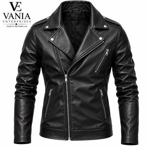 <b>Women</b> Faux <b>Leather</b> Motorcycle <b>Jacket</b> Slim Fit Biker Coat Zipper <b>Long</b> Sleeve Turn-Down Collar for Spring Autumn - Product Image 2