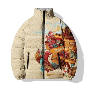 Chaqueta de invierno de sublimación 3D para hombre a la moda, impermeable, venta al por mayor, chaqueta acolchada para hombre, chaqueta elegante con cremallera, fabricante - Product Image 5