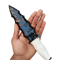 Arme en cristal fabriquée à la main d'épée unique d'obsidienne noire, outil de protection spirituelle, décor métaphysique, cadeau symbolique