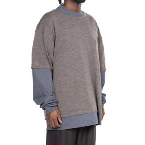 T-shirt personnalisé de haute qualité à manches longues pour hommes, délavé à l'acide, avec logo surdimensionné imprimé par sublimation - Product Image 3