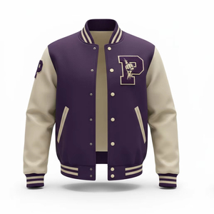 แจ็กเก็ตเบสบอลด้านหน้าสำหรับฤดูหนาวพิมพ์ลายสำหรับทุกเพศเสื้อผ้าแนวสตรีทเสื้อแจ็กเก็ตมหาวิทยาลัยแบบเรียบง่ายเสื้อแจ็คเก็ตแบบมีขาตั้งสำหรับ2024 - Product Image 1