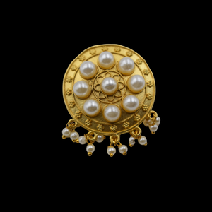 Hermoso diseño chapado en oro nácar piedra Stud pendiente latón Material diseñador joyería para mujeres y niñas - Product Image 6