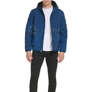 2025 couleur unie décontracté hommes doudoune Streetwear nouvelle mode coupe-vent doudoune à vendre - Product Image 1