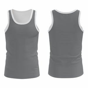 เสื้อกล้ามผู้ชาย ถักทอ ผ้าโพลีเอสเตอร์ 100% ซักแล้ว ทรงสปอร์ต ฟิตเนส ออกกำลังกาย เสื้อผ้ากีฬา ระบายอากาศ ยืดหยุ่น ไม่เป็นขุย 180 กรัม รับผลิตแบบ OEM - Product Image 4