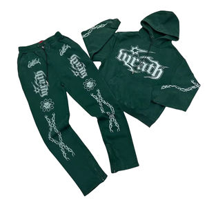 Survêtements de haute qualité sweat à capuche évasé et ensemble de pantalons unisexe survêtements et survêtements empilés - Product Image 1