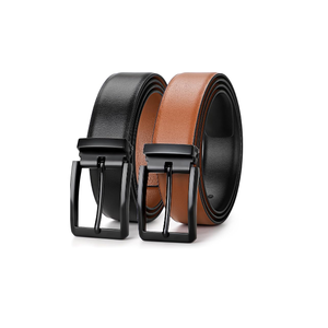 เข็มขัดสไตล์ธุรกิจของผู้ชายหนังวัวแท้พร้อมหัวเข็มขัดเทียมอัตโนมัติ - Product Image 1