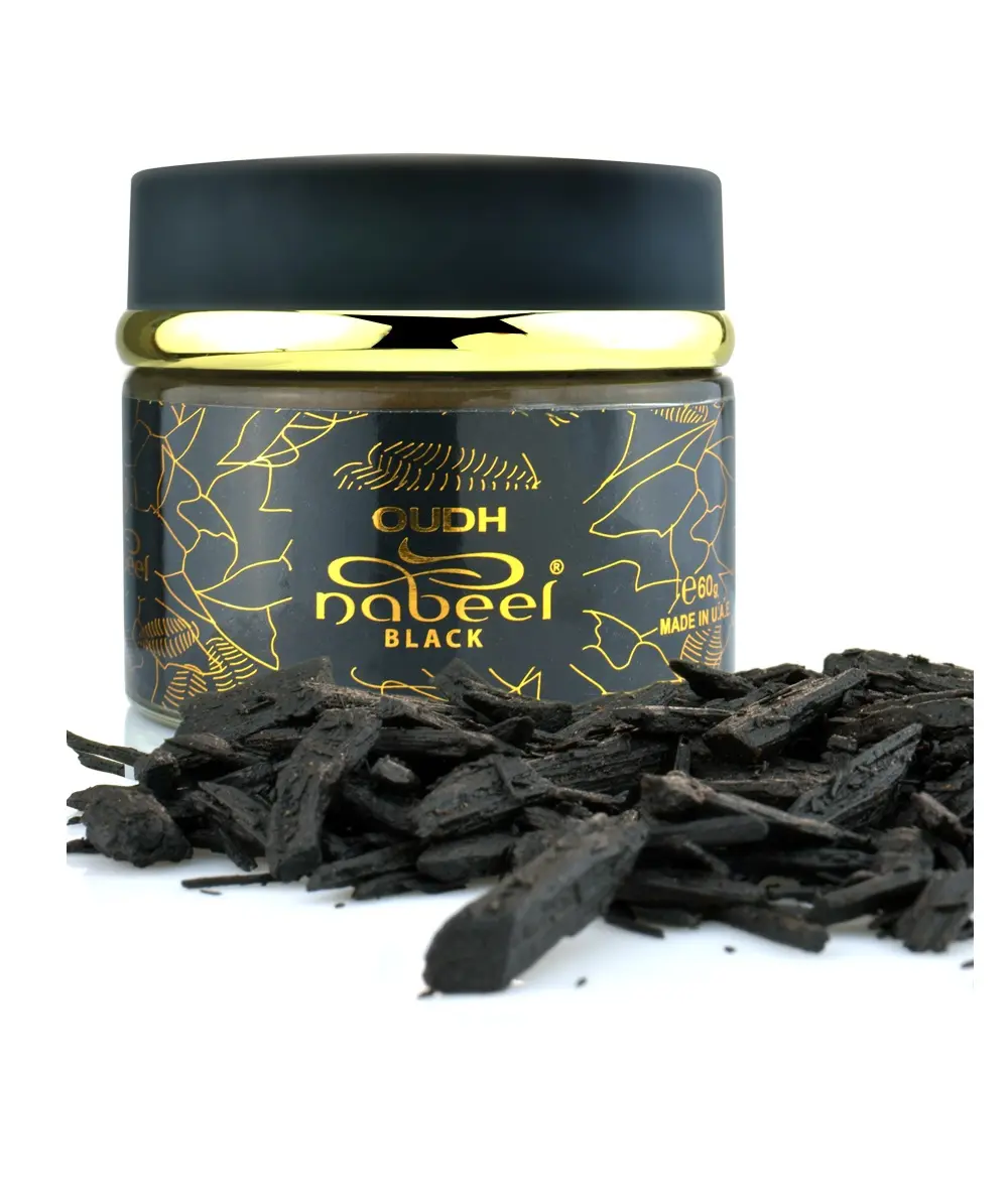 Bakhoor Oudh Nabeel Black 60g von Nabeel, Parfüms ticks für den Heimgebrauch Arabische Parfums bakhoor