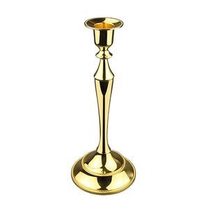 Bougeoir en métal d'inspiration antique avec design vintage pour centre de table de réception de mariage et décoration de la maison - Product Image 5