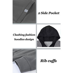 Sudaderas con capucha personalizadas en blanco con cremallera para hombre, diseño de sudaderas de talla grande para correr, ropa de entrenamiento deportivo para Fitness, chaqueta para hombre - Product Image 4