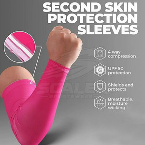 Manguitos Antimosquitos para Uso en Exteriores con Protección UPF50+, Tela de Algodón Transpirable, Diseño de Puño Flexible, Ropa Deportiva Unisex - Product Image 3