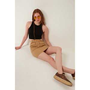 Blusa Corta Informal sin Costuras con Logotipo Frontal - Product Image 2