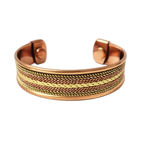 Pulsera de Regalo, Joyería Ayurvédica, Pulsera de Cobre para Hombre y Mujer, Pulsera de Cobre Hecha a Mano, Pulsera de Cobre Martillada, Aniversario - Product Image 4