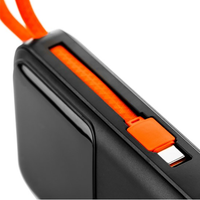 Banque d'Alimentation Portable sans Fil à Chargement Rapide pour Téléphone Mobile avec Câble Intégré, Écran LCD, CE ROHS, PD22W, 10000mAh 20000mAh