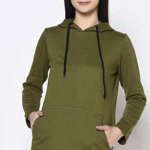 Sudadera con capucha al por mayor Casual 100% polar transpirable de talla grande mujeres sudaderas largas y sudaderas - Product Image 6