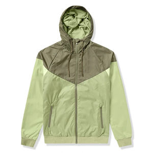 Veste coupe-vent de sport légère et imperméable à fermeture éclair intégrale pour homme, avec impression réfléchissante, options de tailles plus grandes - Product Image 3