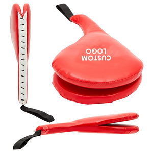 Pads de frappe rouges durables de qualité supérieure pour le kickboxing, le karaté, le MMA, l'entraînement, en cuir PVC écologique, cible de boxe - Product Image 1