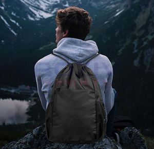 Sac à dos de haute qualité personnalisé en polyester avec fermeture éclair et fermoir, décontracté, sport, utilisation en extérieur, imperméable, doublure en lin, unisexe - Product Image 4