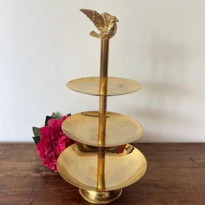 Support à gâteau en aluminium décoratif de qualité supérieure avec finition moderne pour mariage anniversaire pâtisserie affichage fête événement maison célébration - Product Image 1
