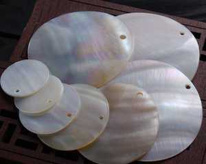 Fabricante de China, venta de copos de hoja de concha de nácar de moneda redonda Natural de grado AAA para joyería de moda - Product Image 1