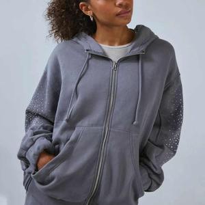 Service OEM surdimensionné de bonne qualité survêtement d'hiver pour femmes ensemble 2 pièces pantalons de survêtement pour jogging à bas prix à vendre - Product Image 5