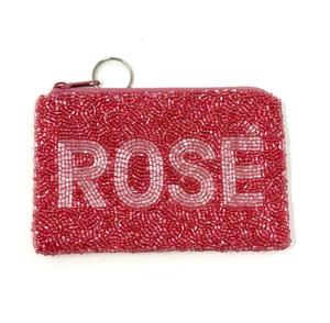 Portamonedas Bordado Único con Detalles de Cuentas Aplicadas a Mano y Elegante Construcción de Tela para Colecciones de Accesorios Femeninos - Product Image 3