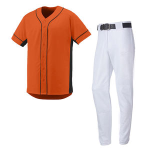 Ensemble d'uniformes de baseball personnalisés en gros, vêtements de sport d'équipe, jersey et pantalon de baseball en polyester respirant à séchage rapide - Product Image 4