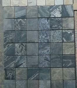 Azulejos de mosaico de pizarra de cuarcita verde Zeera natural Azulejos decorativos de pared y suelo resistentes al ácido con acabado de superficie dividida - Product Image 4